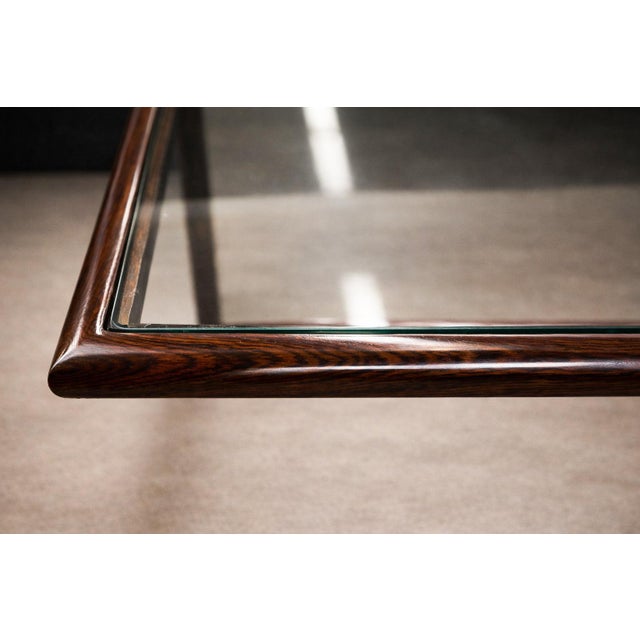 Brazilian Modern Coffee Table in Rosewood & Glass, Joaquim Tenreiro, 1960s — Lot 750B For Sale - Image 13 of 15