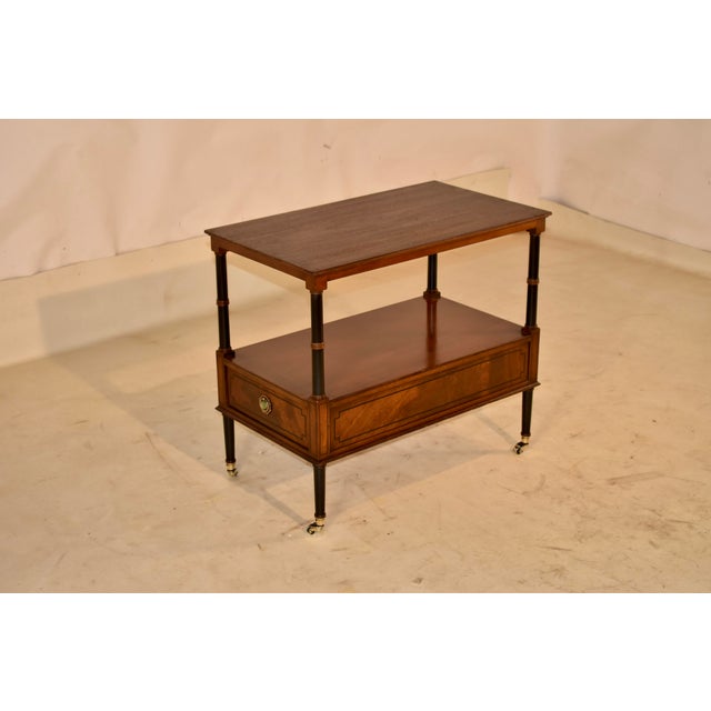 Beacon Hill Beacon Hill Collection Inlaid Mahogany Tiered Side Table, Circa 1960's For Sale - Image 4 of 13