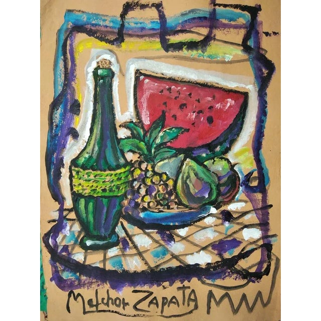 Early 21st Century Melchor Zapata, Untitled, 2014, Acrylic on Paper, Framed For Sale - Image 5 of 5