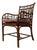 Late 20th Century Century Furniture Brighton Pavilion Fretwork Bamboo Armchair For Sale