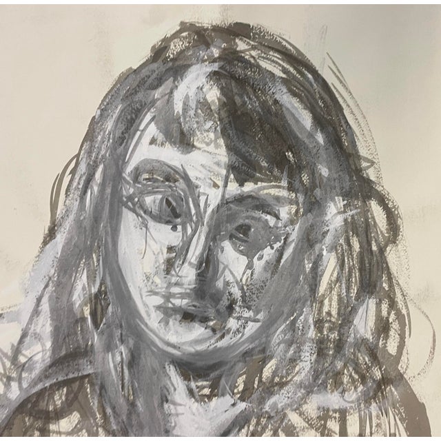 Painting on paper by New York abstract expressionist painter Richard Snyder (1951-2021). Signed lower right. Combined...