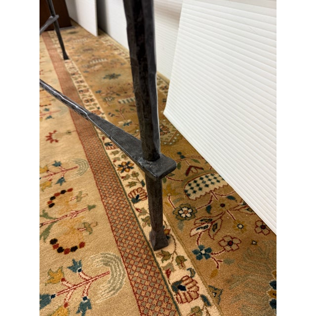 Iron & Tempered Glass Console Table, in the Style of Giametti For Sale In San Francisco - Image 6 of 12