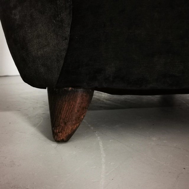 1940s Set of Large Padded Chairs by Paolo Buffa, 1940s For Sale - Image 5 of 8
