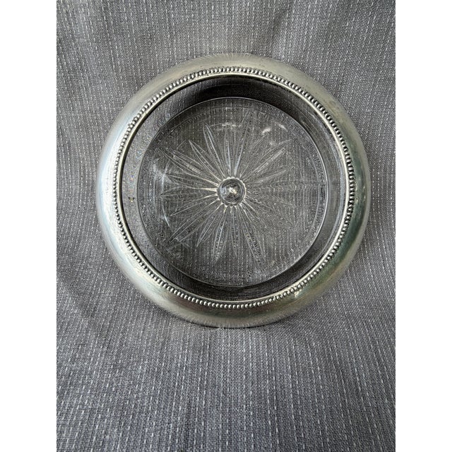 Vintage Sterling Silver Champagne Wine Coaster Frank Whiting Co For Sale In New York - Image 6 of 12