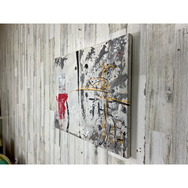 Heavy Texture Oil on Canvas For Sale - Image 4 of 10