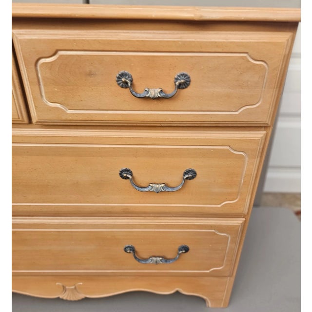 Dresser is in excellent condition. Few very faint partial circular marks on to. Hard to see. Please see photos as they are...