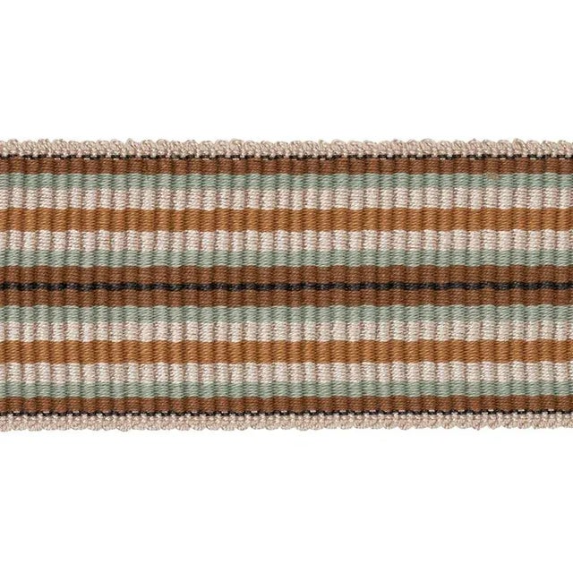 Rustic Sample - Schumacher X Neisha Crosland Topaki Stripe Tape Medium in Mustard For Sale - Image 3 of 3
