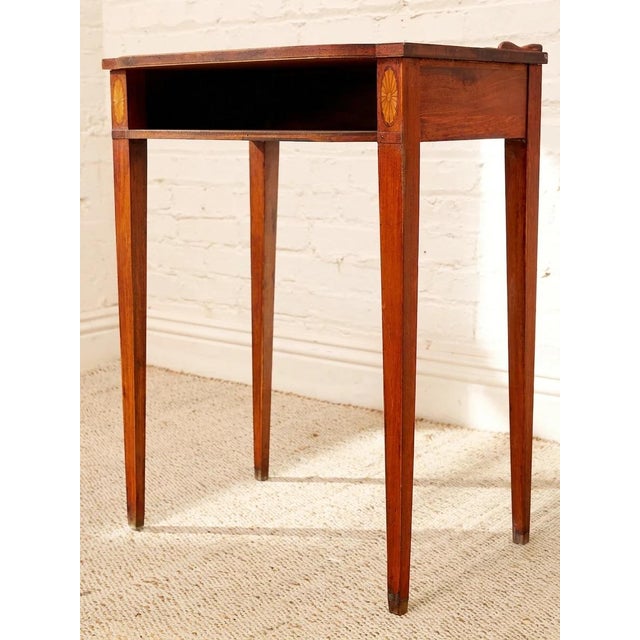 Vintage Mahogany Console Table With Inlay Details For Sale - Image 4 of 11