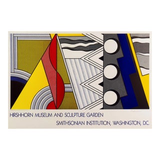 'Abstract', Signed by Roy Lichtenstein, Pop Art Exhibition Poster, Guggenheim, Venice Biennale, Clef For Sale