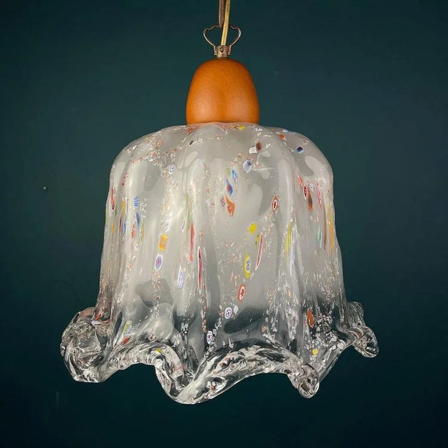 Murano Glass Pendant Lamp by Sylcom, Italy, 1990s For Sale - Image 13 of 13