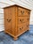 Wood Vintage Ethan Allen 3-Drawer Solid Oak Accent Chest or Nightstand For Sale - Image 7 of 9