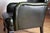Wood Mid 20th Century Pair of George Smith Style Leather Armchairs and Ottoman For Sale - Image 7 of 10