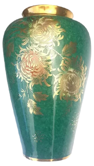 Hand-Painted & Gilded Porcelain Patricia Vase from Alka Kunst, 1960s
