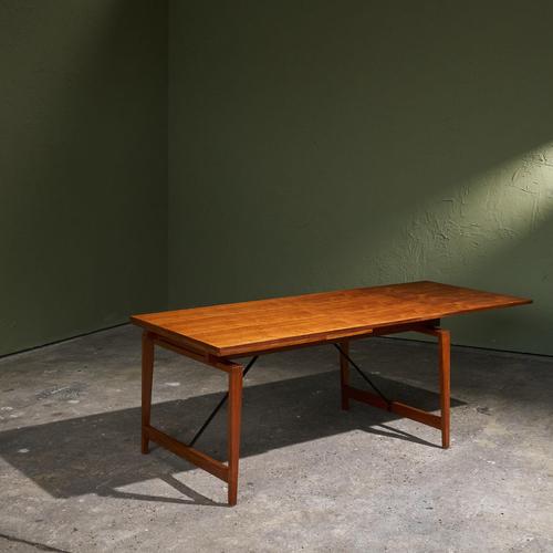 Extendable Dining Table in Teak by H. Brockmann Petersen for Louis G. Thiersen & Son, Denmark, 1960s For Sale - Image 4 of 13