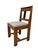 Wood Art Deco Modernist Side Chair in Oak & Velvet from Jan Brunott, 1920s For Sale - Image 7 of 12