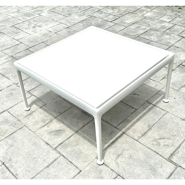 Mid-Century Modern White Richard Schultz 1966 Collection Cocktail Outdoor Table for Knoll For Sale - Image 3 of 9
