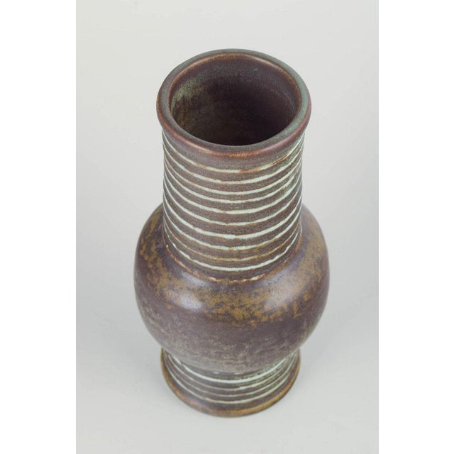 Gunnar Nylund for Rörstrand Vase from the Igloo series, 1960s. Distinctive cylindrical form with rounded midsection and...