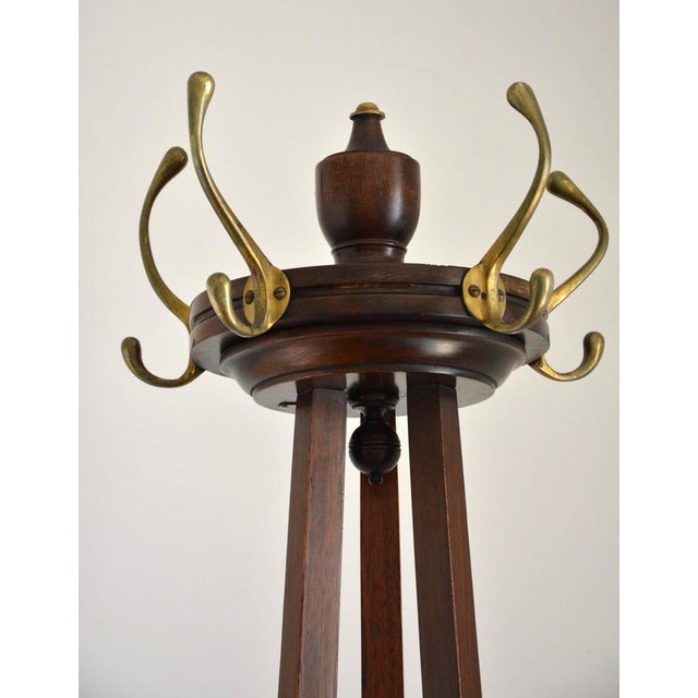 Antique English Arts and Crafts Hall Coat Stand, 1890 For Sale - Image 4 of 16