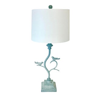 1970s Vintage Italian Art Nouveau Diego Giacometti Style Birds on Branches Table Lamp. For Sale