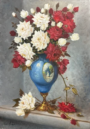 Classical Floral Still Life Oil Painting