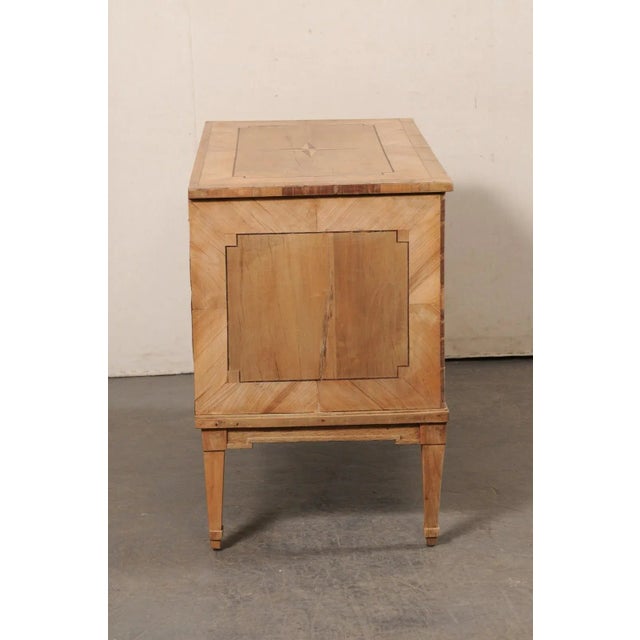 French Antique Raised Chest, Star Inlay Top For Sale - Image 9 of 11