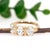 Three Lab-Created Diamond Ring in Solid 14k Yellow Gold | Oval Shape 7x5mm, Size 6.75 For Sale - Image 4 of 7
