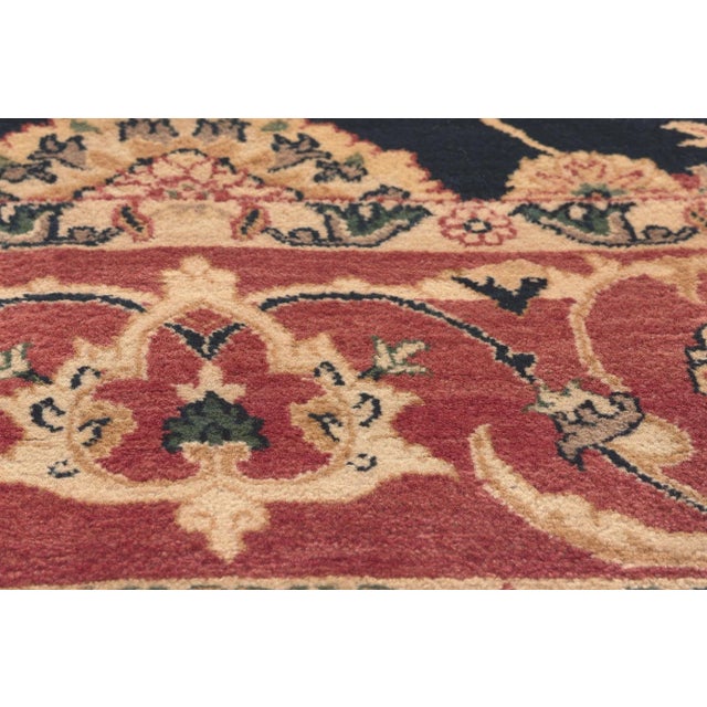 Late 20th Century Late 20th Century Vintage Indian Rug - 07'11 X 10'01 For Sale - Image 5 of 9