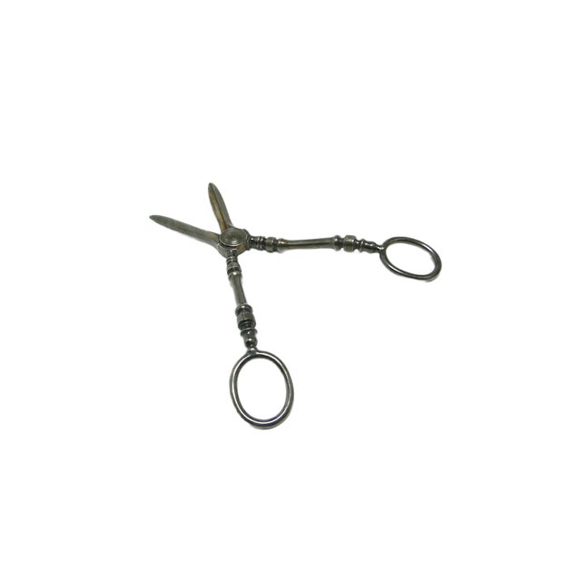 Metal Art Nouveau Danish Scissors for Grapes, 1920s For Sale - Image 7 of 15