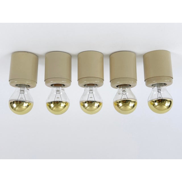 1960s SP 14 Ceiling Lamps by Gino Sarfatti for Arteluce, Italy, 1960s, Set of 5 For Sale - Image 5 of 18
