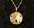 Coastal 14k Gold Sand Dollar Pendant For Sale - Image 3 of 5