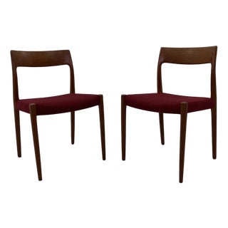 Set of Danish Chairs by Niels Møller for J. L. Møllers, 1960s, Set of 2 For Sale
