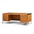 Mid-Century Modern Florence Knoll Style Mid Century Chrome and Walnut Executive Desk For Sale - Image 3 of 10