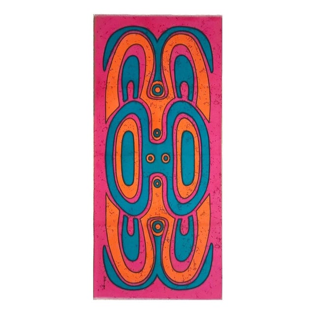 Mid-Century German Pop Art Screen-Printed Wall Hanging by Traute Sänger, 1970s For Sale - Image 6 of 6