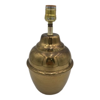 Vintage Brass Ginger Jar Table Lamp For Sale
