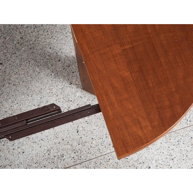 Midcentury Modern Danish Round Teak Dining Table with Two Extensions, 1960s For Sale - Image 9 of 13