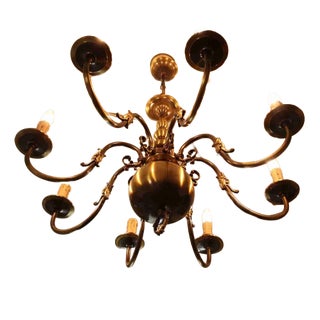Flemish 8-Armed Chandelier with Eagle For Sale