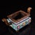 Asian Antique Gilt Bronze Cloisonné Enamel Incense Burner (Ding Shape) For Sale - Image 3 of 9