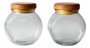 Vintage Glass Candy Jars Pairs