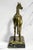 Stately Large Equestrian Antique Saddled Horse Statue Sculpture Cast Metal Marble Base Country Home Decor For Sale - Image 13 of 16