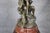 Rouge Marble Pedestal With Bronze E. Piccault Statue For Sale In Philadelphia - Image 6 of 18
