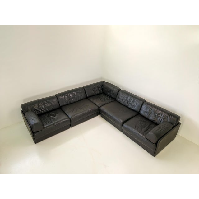DS-76 Modular Leather Sofa from de Sede, 1990s, Set of 5 For Sale - Image 6 of 18
