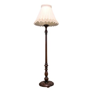 Edwardian Carved Floor Lamp, 1900s For Sale
