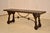1920s Early 20th Century Walnut Bench With a Hand Painted Top For Sale - Image 5 of 7
