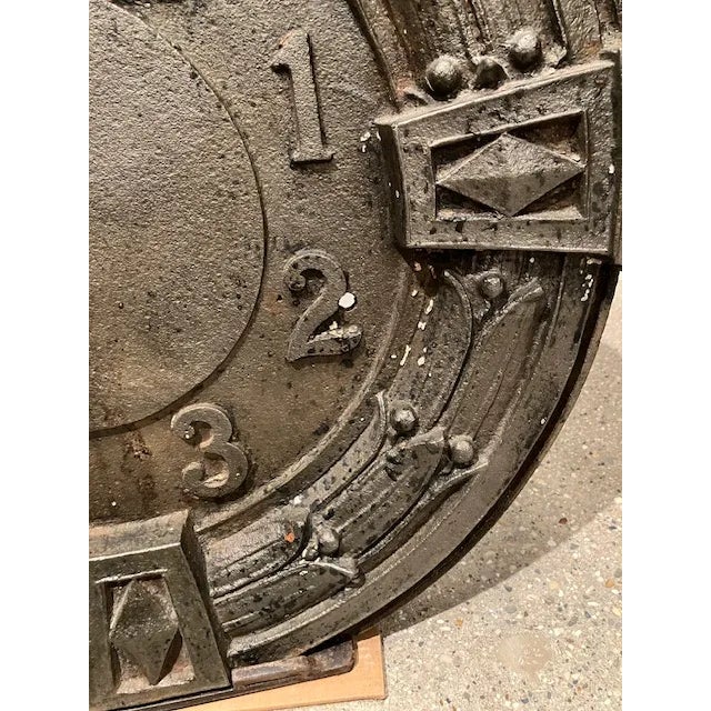 Nineteenth Century American Cast Iron Elevator Indicator Dial For Sale In Chicago - Image 6 of 10