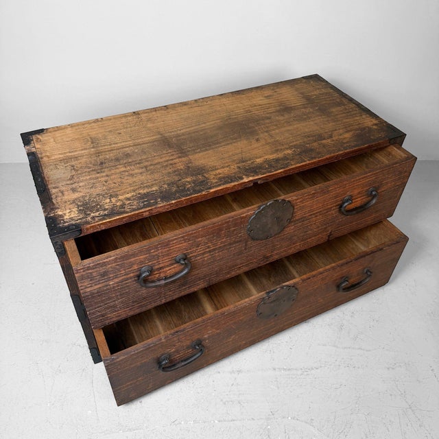 Antique Japanese Tansu Chest of Drawers, 1890s For Sale - Image 4 of 12
