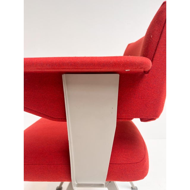 Friso Kramer Dark Red Resort Chair by Friso Kramer for Ahrend de Cirkel, 1970s For Sale - Image 4 of 14
