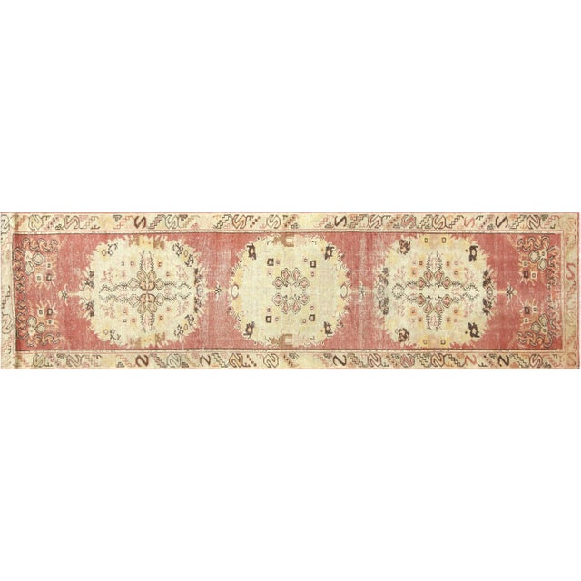 Textile 1960s Turkish Oushak Runner For Sale - Image 7 of 7