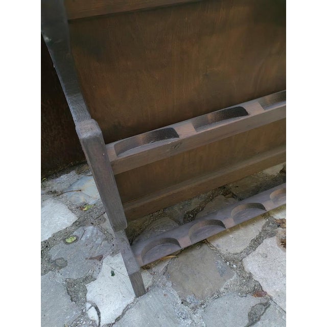 Vintage Bottle Holders in Walnut Painted Fir, 1980s, Set of 2 For Sale - Image 10 of 15