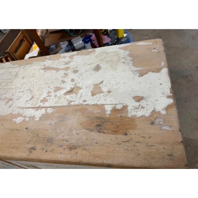 Vintage Rustic Two-Door Cabinet – Distressed White Patina, 20th Century For Sale - Image 13 of 14