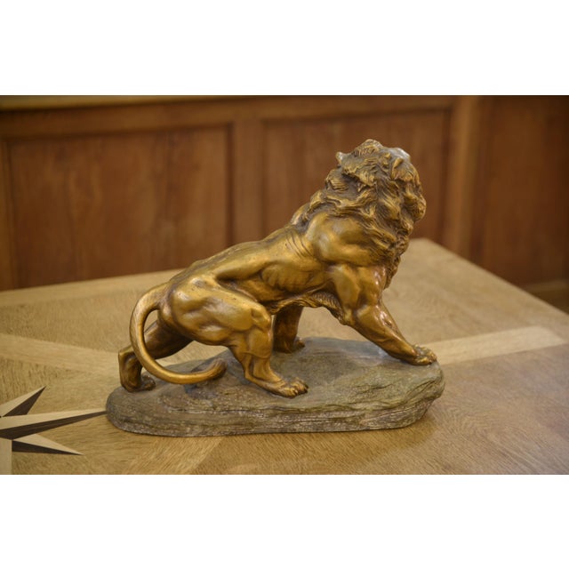 A. Fagotto, Lion Sculpture, 1920s, Terracotta For Sale - Image 10 of 12